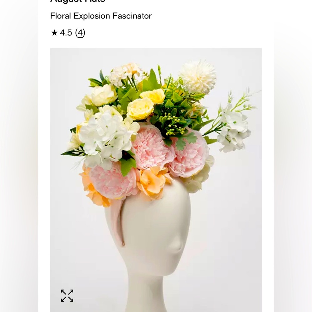 August Hats
Floral Explosion Fascinator
